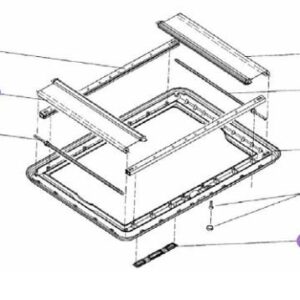 Grelha Ventilação Claraboia HEKI 1/2