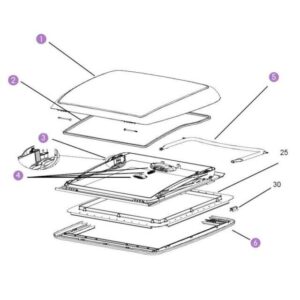 Fecho de segurança para Claraboia Mini HEKI