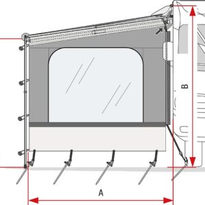 Laterais para Toldos Fiamma side W CaravanStore