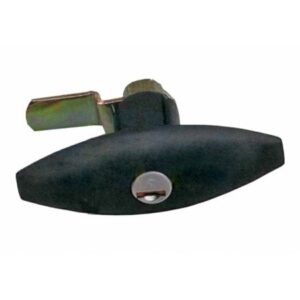 Fechadura Oval Grande Preto