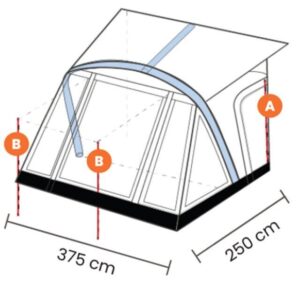 Esticadores para Avançado Dorado XL para Caravanas