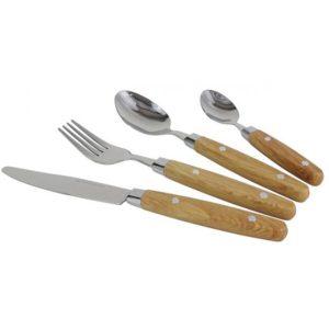 Conjunto 16 Talheres Madeira