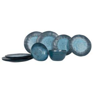 Conjunto 12 peças Stone Azul Escuro