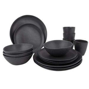 Conjunto 16 Peças Cinza Escuro