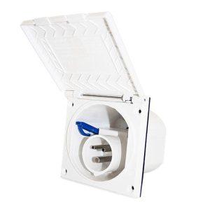 Tomada CEE 220V Quadrada com Tampa