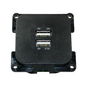 Tomada Quadrada com 2 Saídas USB