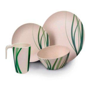 Conjunto de 16 Peças em Bambu