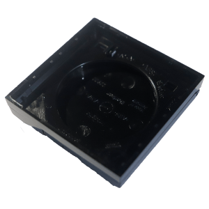 Aro Simples com Tampa Preto Brilhante Berker