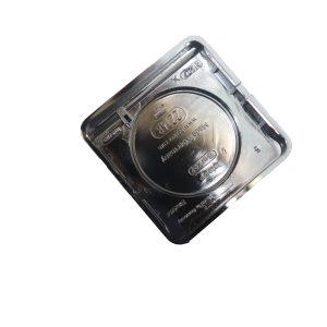 Aro Simples com Tampa Cromado Brilhante Galvanizado Classic