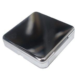 Aro Simples com Tampa Cromado Brilhante Galvanizado Classic