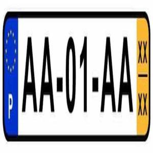 Matrícula Acrílica